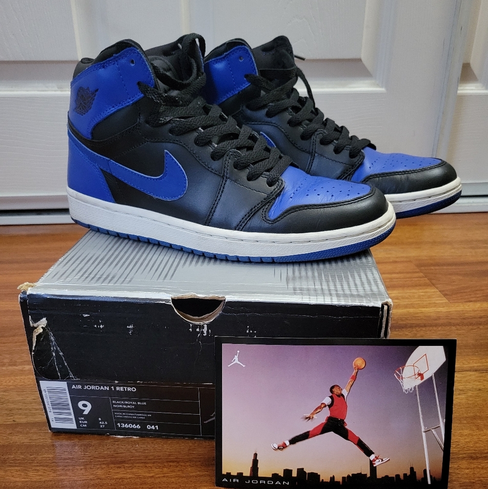 Jordan Air 1 Retro Black Royal Blue